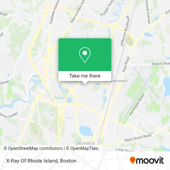 X-Ray Of Rhode Island map