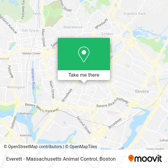 Everett - Massachusetts Animal Control map