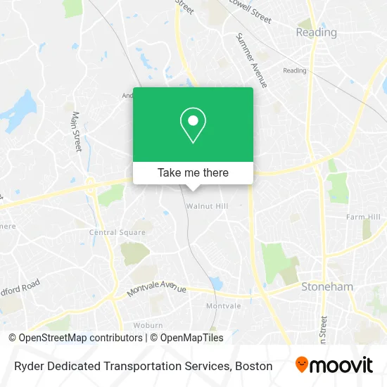 Ryder Dedicated Transportation Services map