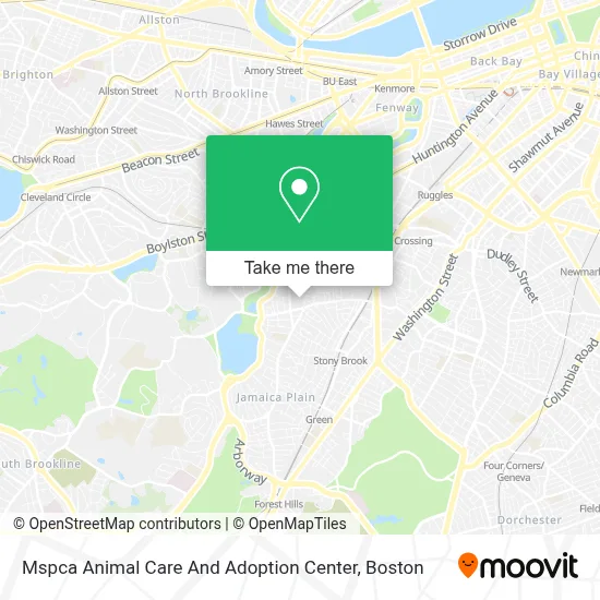 Mspca Animal Care And Adoption Center map
