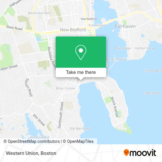 Western Union map