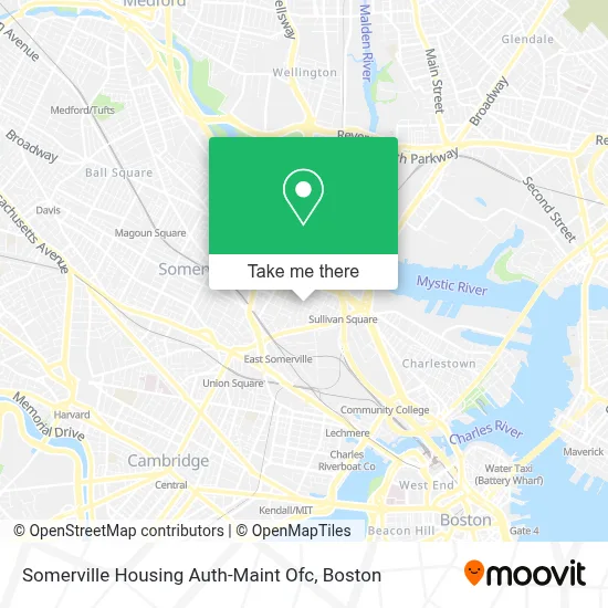 Somerville Housing Auth-Maint Ofc map