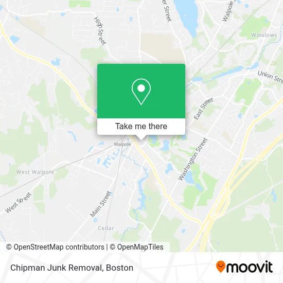 Chipman Junk Removal map