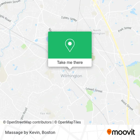 Massage by Kevin map