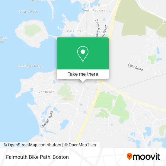 Falmouth Bike Path map