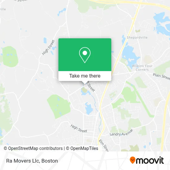 Ra Movers Llc map