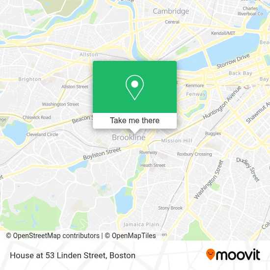 House at 53 Linden Street map