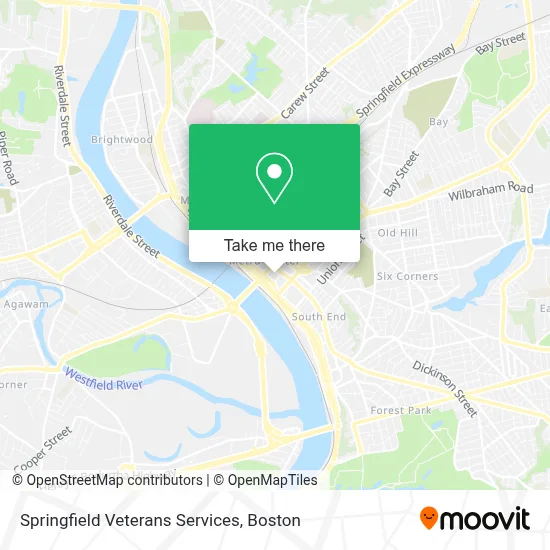 Springfield Veterans Services map