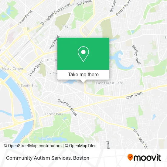 Community Autism Services map