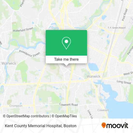 Kent County Memorial Hospital map