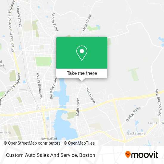 Custom Auto Sales And Service map