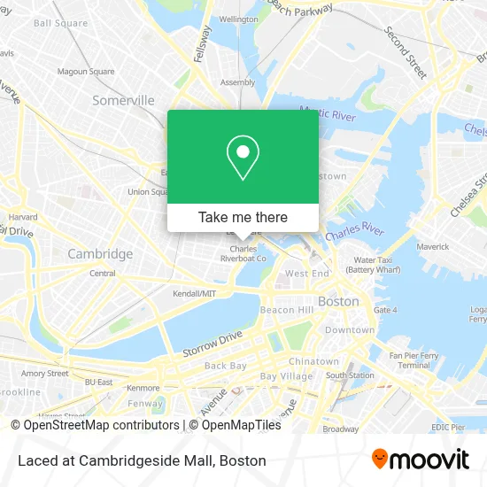 Laced at Cambridgeside Mall map