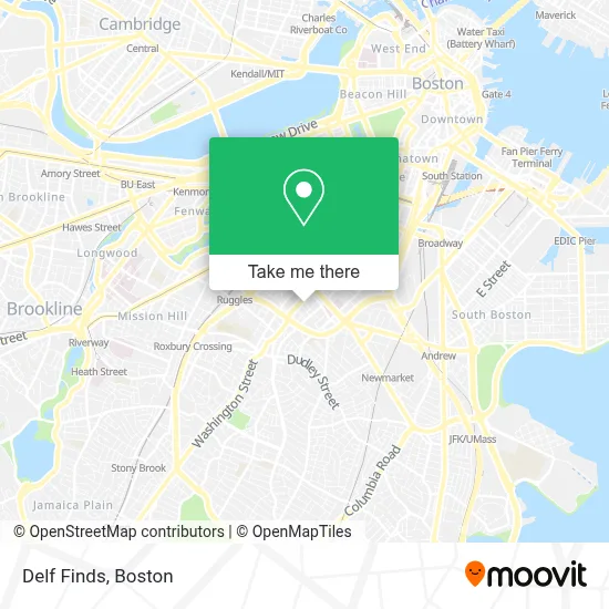 Delf Finds map