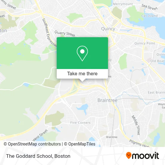 The Goddard School map