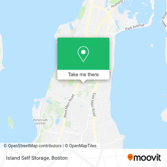 Island Self Storage map