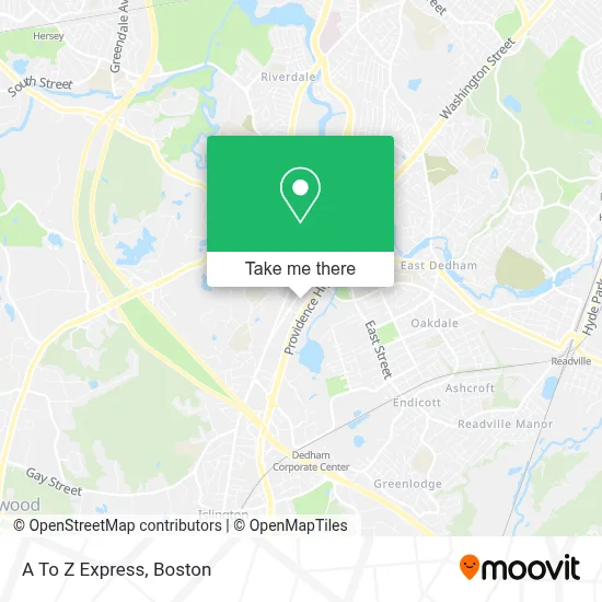 A To Z Express map