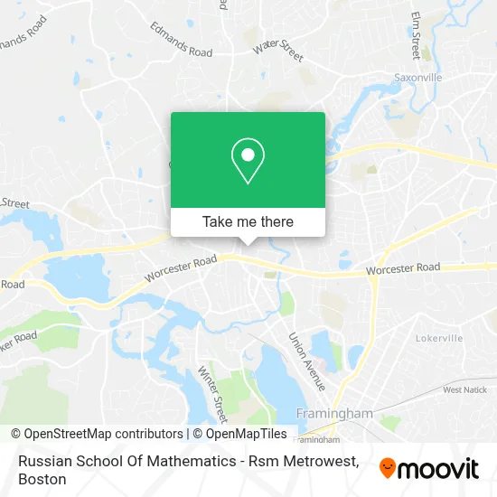 Russian School Of Mathematics - Rsm Metrowest map