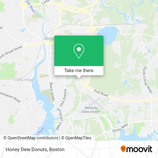 Honey Dew Donuts map