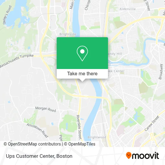 Ups Customer Center map