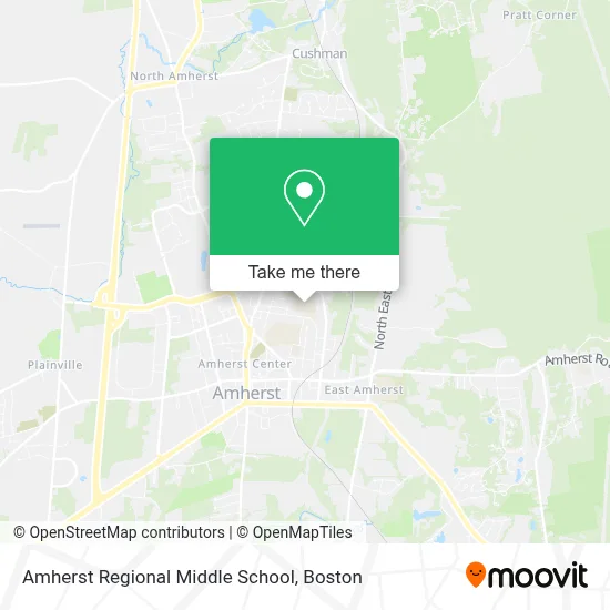 Amherst Regional Middle School map