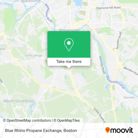 Blue Rhino Propane Exchange map
