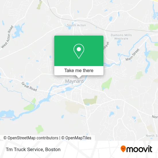 Tm Truck Service map