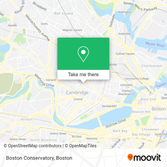 Boston Conservatory map