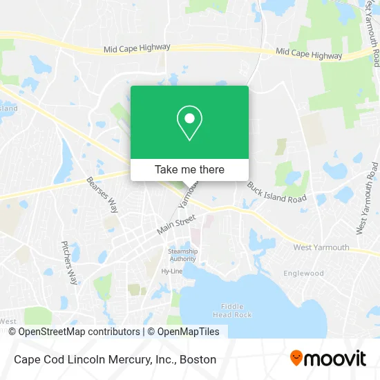 Cape Cod Lincoln Mercury, Inc. map