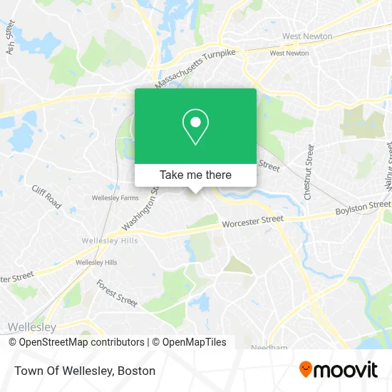Town Of Wellesley map