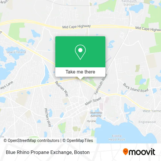 Blue Rhino Propane Exchange map
