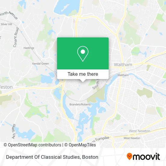 Department Of Classical Studies map
