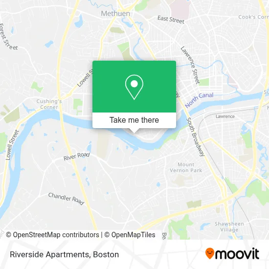 Riverside Apartments map