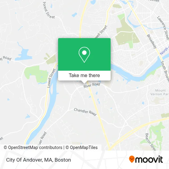 City Of Andover, MA map