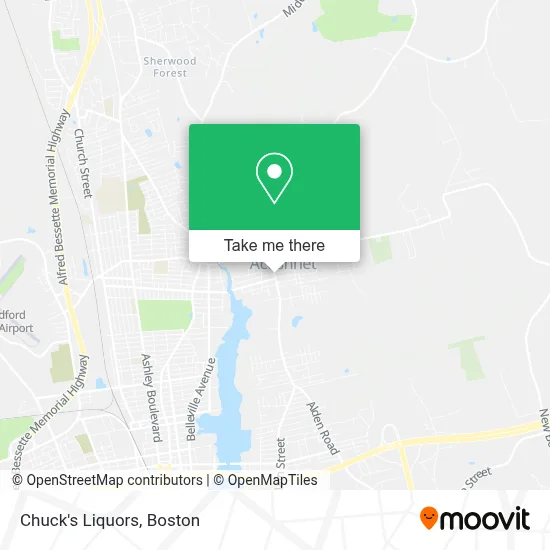 Chuck's Liquors map