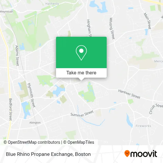 Blue Rhino Propane Exchange map