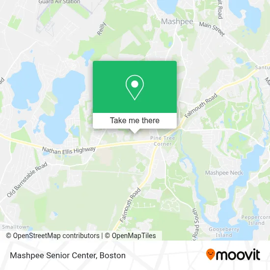 Mashpee Senior Center map