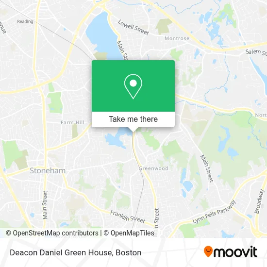 Deacon Daniel Green House map