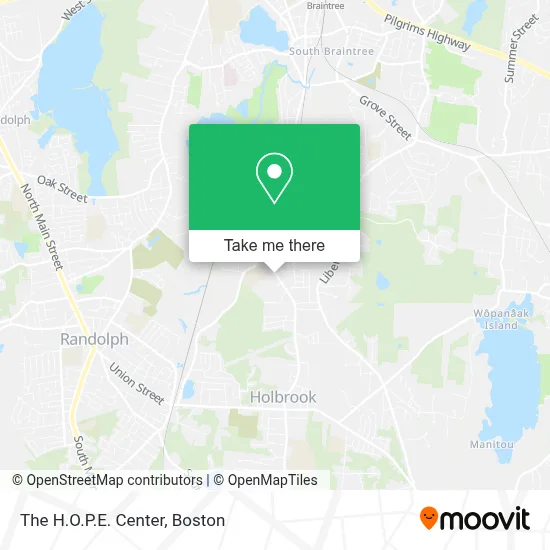 The H.O.P.E. Center map