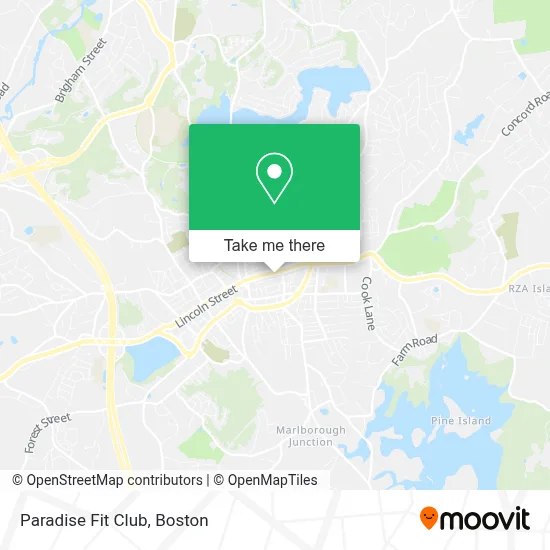 Paradise Fit Club map