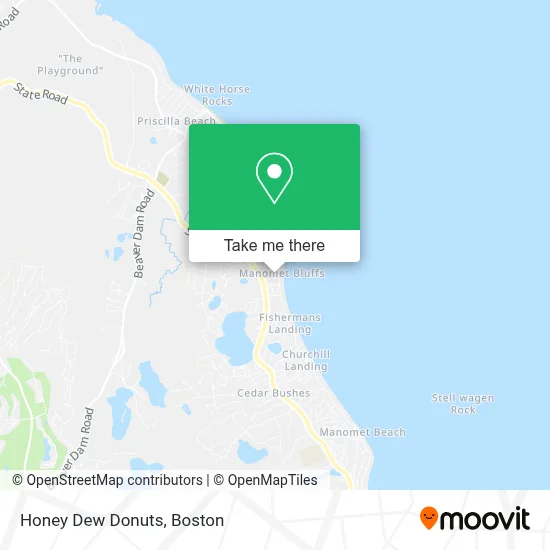 Honey Dew Donuts map