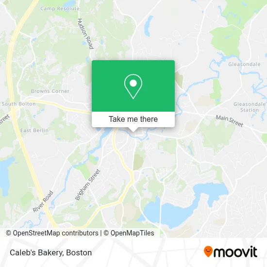 Caleb's Bakery map