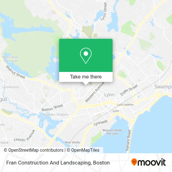 Fran Construction And Landscaping map