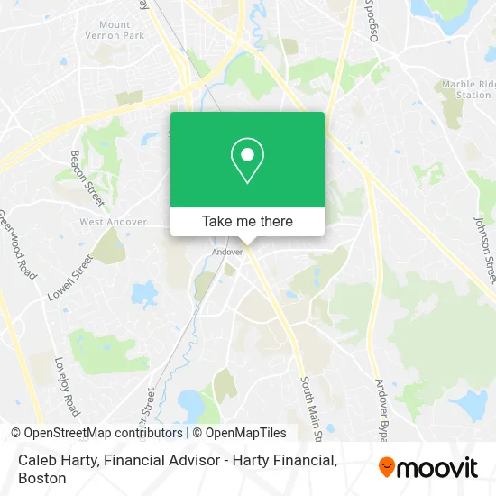 Caleb Harty, Financial Advisor - Harty Financial map