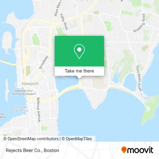 Rejects Beer Co. map