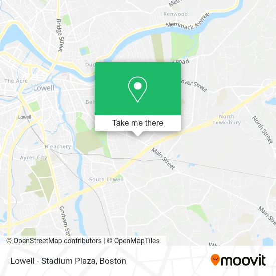 Lowell - Stadium Plaza map