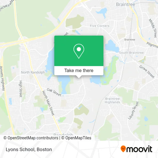 Lyons School map