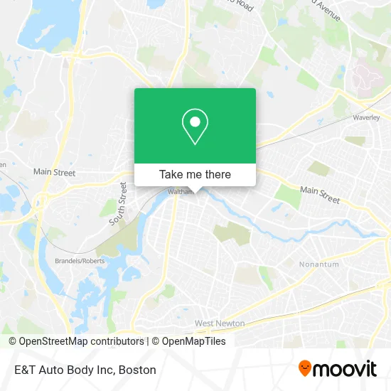 E&T Auto Body Inc map