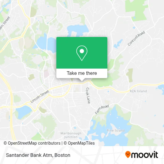 Santander Bank Atm map