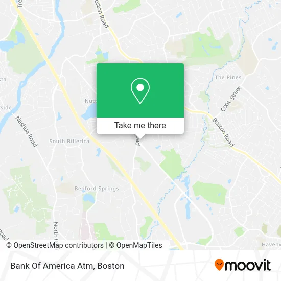 Bank Of America Atm map