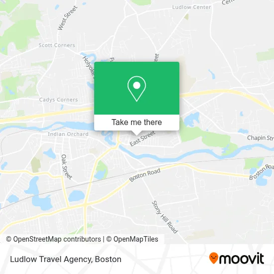 Ludlow Travel Agency map